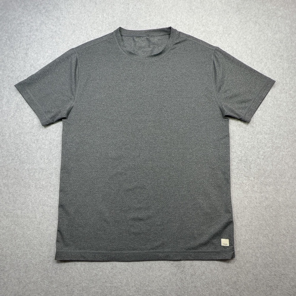 Vuori Tradewind Performance T Shirt Mens Large Gray Short Sleeve Athletic Tee